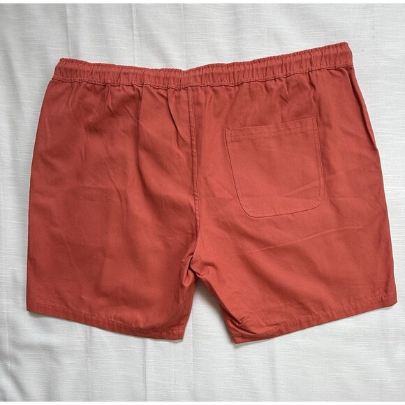 Create UNISON Cotton Drawstring  Shorts In Burnt Orange Sz 2XL New - Picture 5 of 7